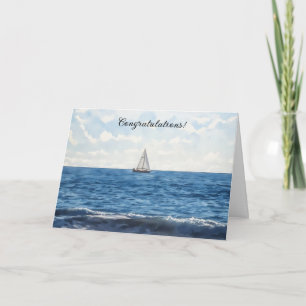 Sailboat Sailing Herzlichen Glückwunsch Glückwunsc Karte