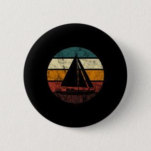 Sailboat Sailing Retro Vintages Segelboot Sailor B Button