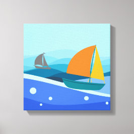 Sailboat Stretched Canvas Print Leinwanddruck