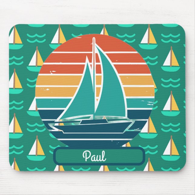 Sailboat Summer Mousepad (Vorne)
