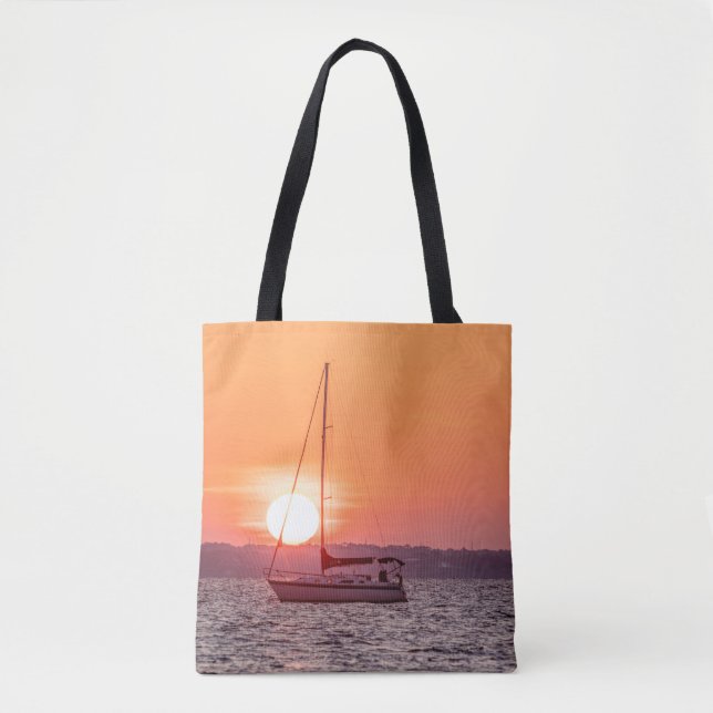 Sailboat Sunrise Tasche (Vorderseite)