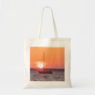 Sailboat Sunrise Tragetasche