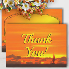 Sailboat Sunset 1300 Danke Karte