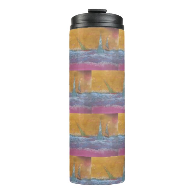 Sailboat Thermal Tumbler Thermosbecher (Vorderseite)