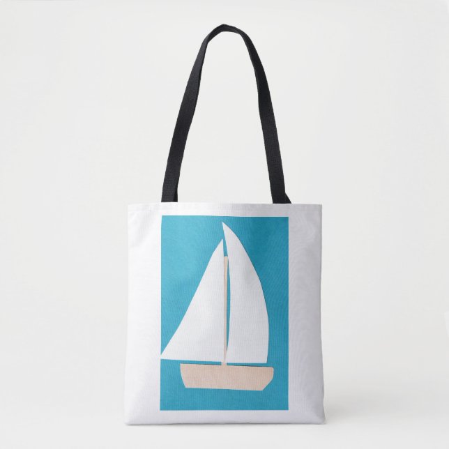 Sailboat Tote Bag Tasche (Vorderseite)
