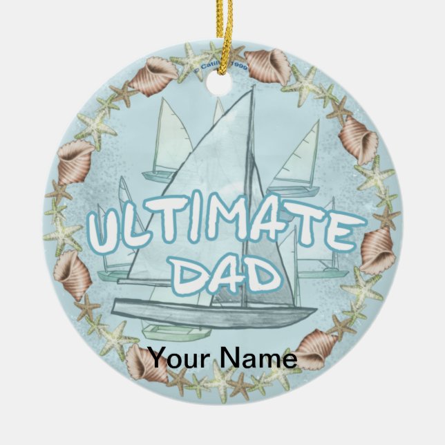 Sailboat Ultimate Vater Ornament (Vorne)