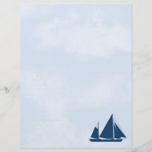 Sailboat und Sky Stationery Letterhead
