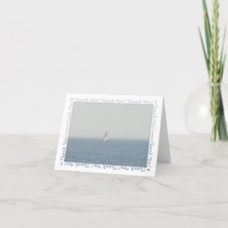 Sailboat Vielen Dank für Ihre Karte
