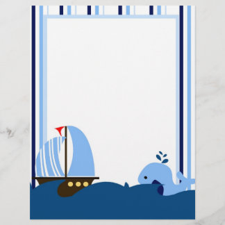 Sailboat & Whale Letterhead