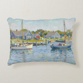Sailboats Impressionism New England Dekokissen