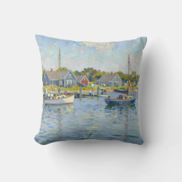 Sailboats Impressionism New England Kissen