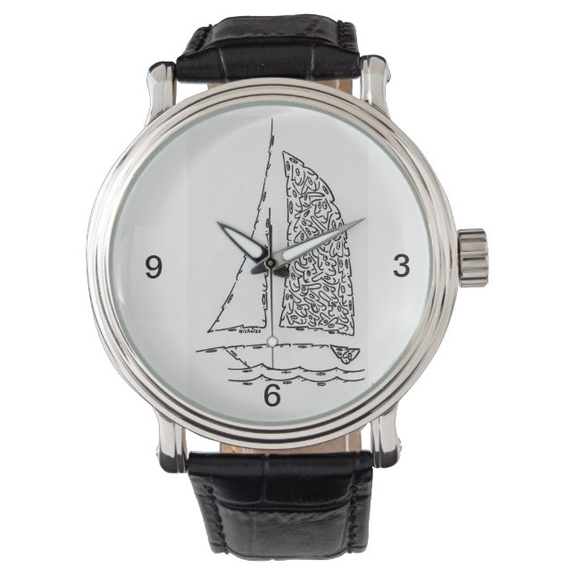 SAILBOOT ARMBANDUHR (Vorderseite)