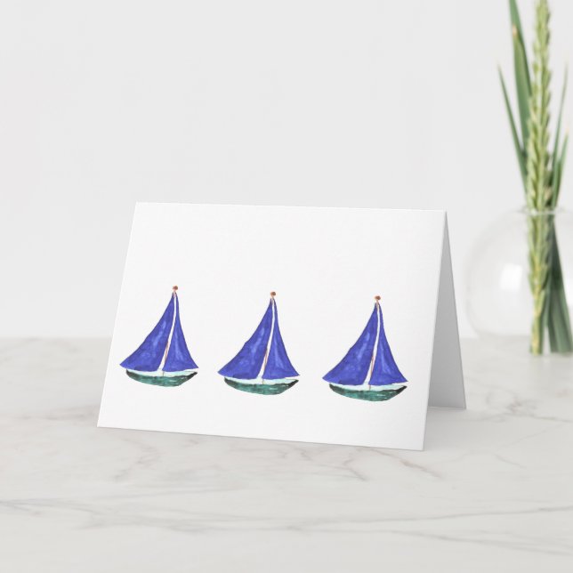 Sailboote Cards Karte (Vorderseite)