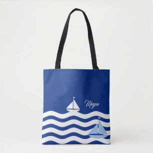 Sailboote Day Custom Tasche