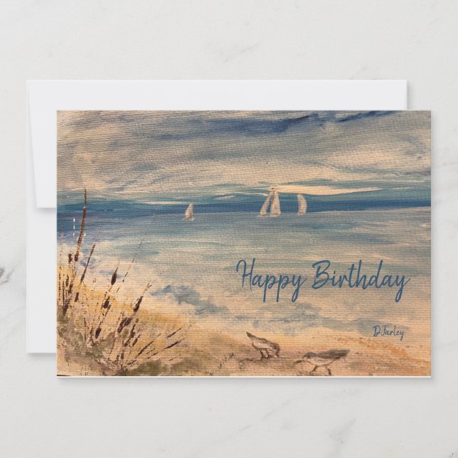 Sailboote Notecard Dankeskarte (Vorderseite)