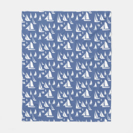 Sailbots Nautical Blue Fleecedecke
