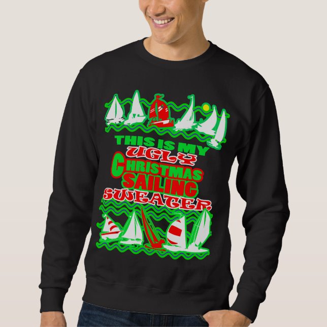 Sailers Ugly Weihnachtssegler Sweater Sweatshirt (Vorderseite)