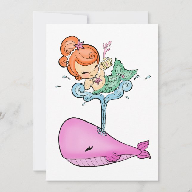 Sailin avec une baleine Invitations (Devant)