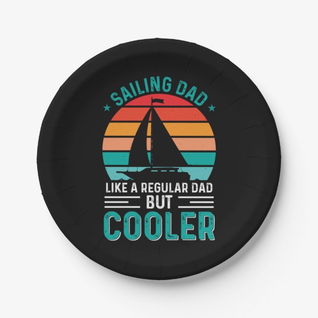 Sailing Dad Pappteller (Vorderseite)