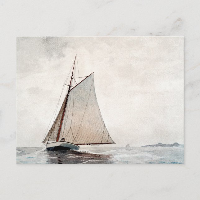 Sailing Gloucester Winslow Homer Postcard Postkarte (Vorderseite)