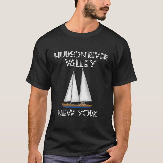 Sailing Hudson River Valley New York T-Shirt (Vorderseite)