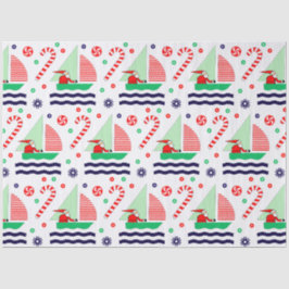 Sailing Nautical Christmas Holiday Gift Seidenpapier