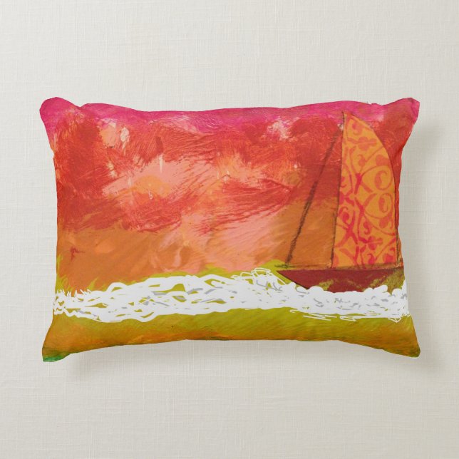 Sailing Red Skies  Dekokissen (Vorderseite)