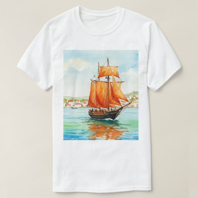 Sailing ship T-Shirt (Design vorne)