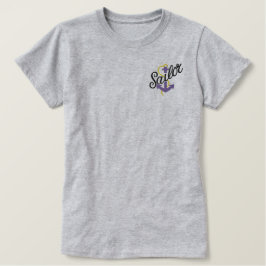 Sailor Anchor Besticktes T-Shirt