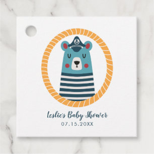 Sailor Bear Baby Dusche Geschenkanhänger