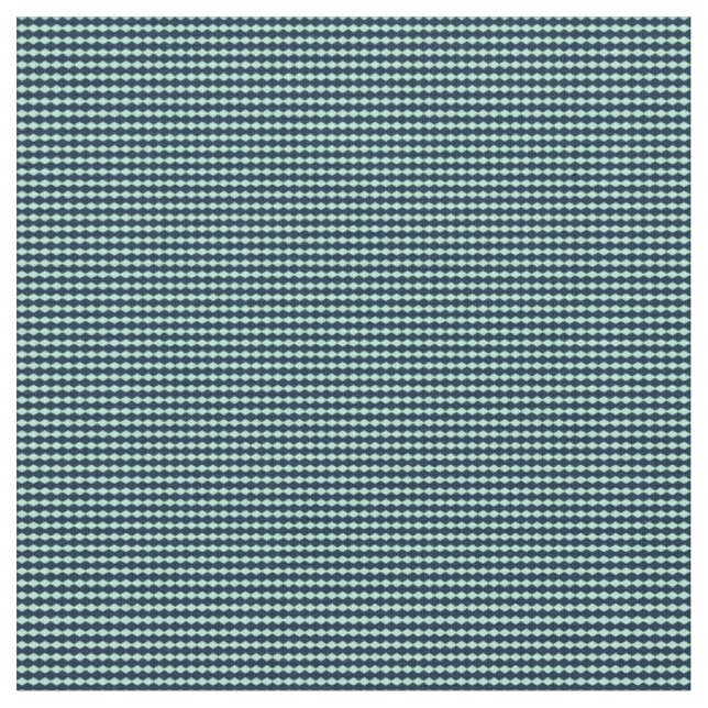 Sailor Blue und Mint Repeat-Muster Stoff (Nahaufnahme)