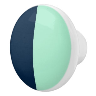 Sailor Blue und Minze Keramikknauf