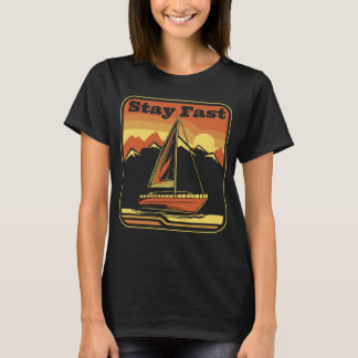 Sailor Boot Kapitän Sailboat Sailing T-Shirt