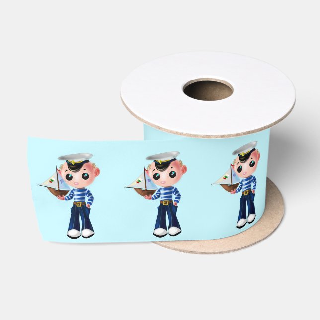 Sailor Boy Ribbon - Anpassbar Satinband (Spule)