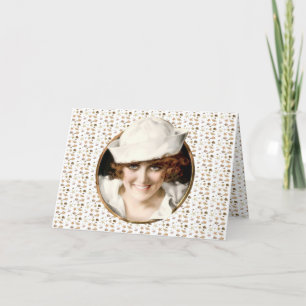 Sailor Girl Bon Voyage der 1920er Karte