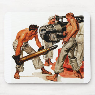 Sailor Hunks Laden der Big Gun Mousepad