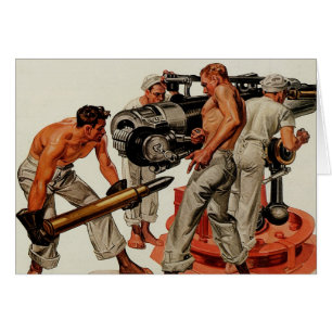 Sailor Hunks Loading the Big Gun