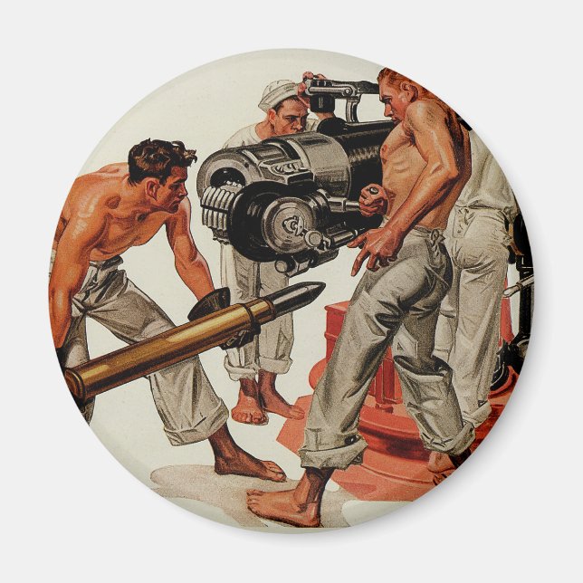 Sailor Hunks Loslassen der Big Gun Magnet (Vorne)