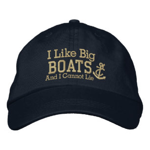 Sailor I LIke Big Boats Bestickte Baseballkappe