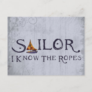 Sailor - Ich kenne die Ropes Postkarte