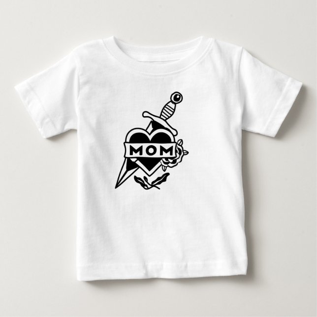 Sailor Jerry Inspiriert Flash Tattoo T - Shirt Des (Vorderseite)