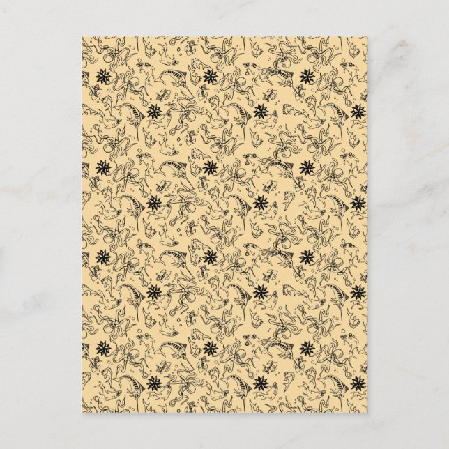 Sailor Jerry Pattern Postkarte (Vorderseite)