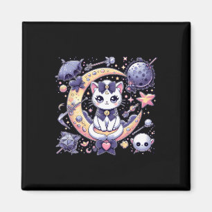 Sailor Meow Niedlich Moon Cat Space Magic Gothic H Magnet