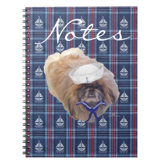 Sailor Pekingese Notizblock (Vorderseite)