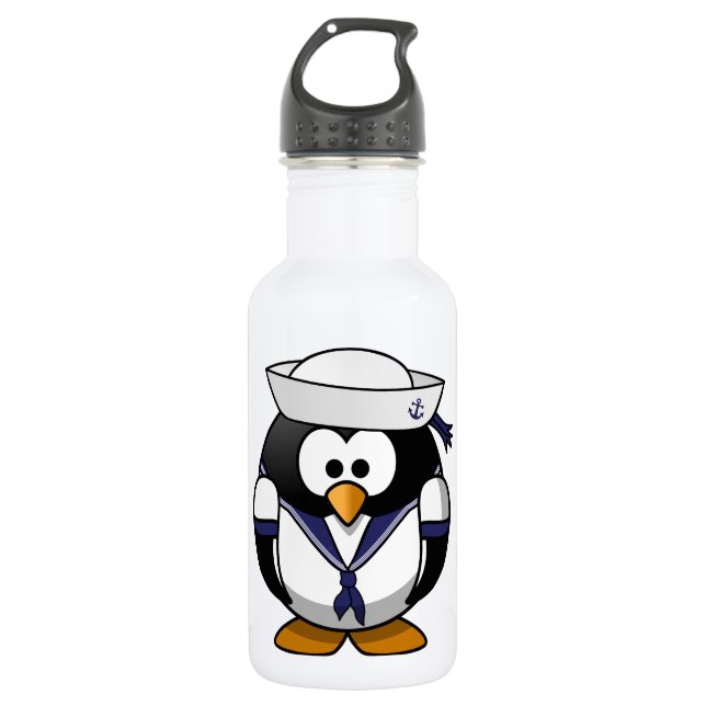 Sailor Penguin Trinkflasche (Vorderseite)