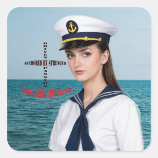 Sailor Quadratischer Aufkleber