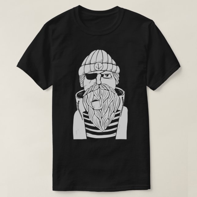 Sailor Schiff Captain Sea Seaman Alter Mann Wi T-Shirt (Design vorne)