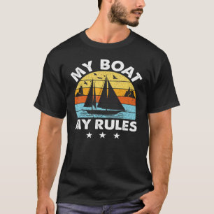 Sailor Segelschiff Kapitän Anchor Schiff 4 T-Shirt