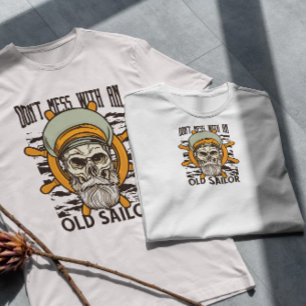 Sailor Skull Illustration T-Shirt