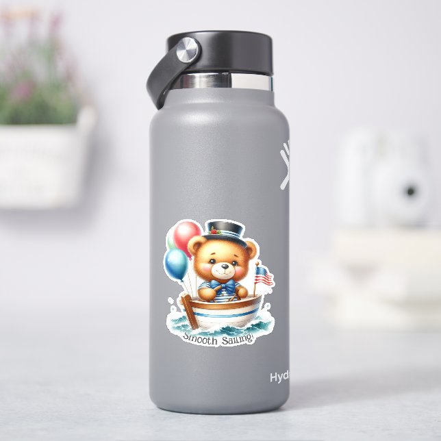 Sailor Teddy Bar Aufkleber (HydroFlask)